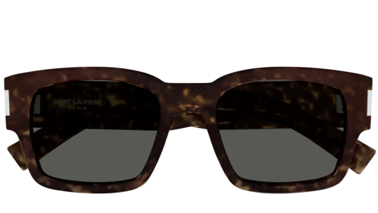Occhiali da sole uomo Luxury Saint Laurent SL 617 havana crystal grey (002) nuova collezione