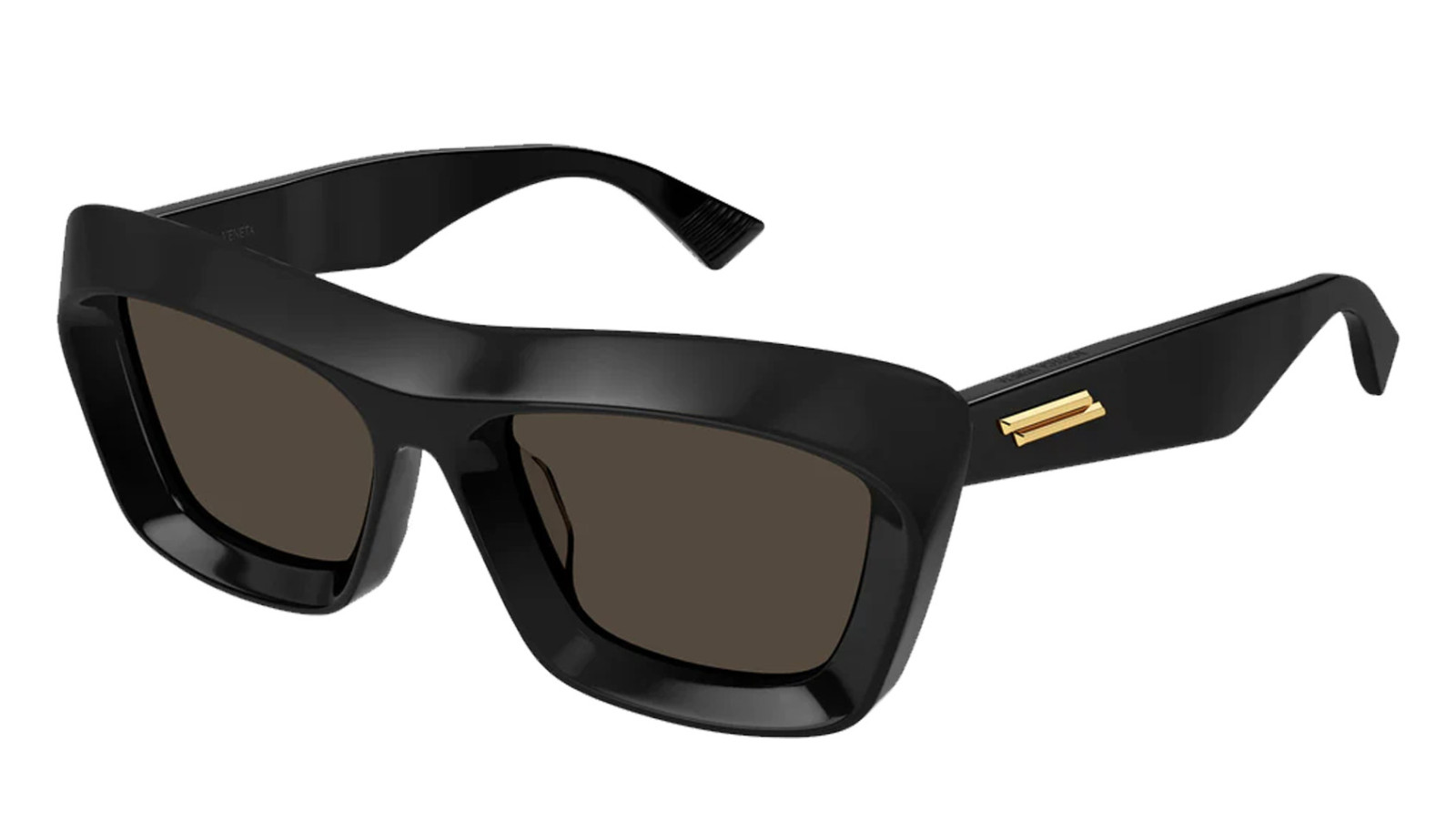 Luxury Bottega Veneta BV1283S 001 women's sunglasses black black brown new collection