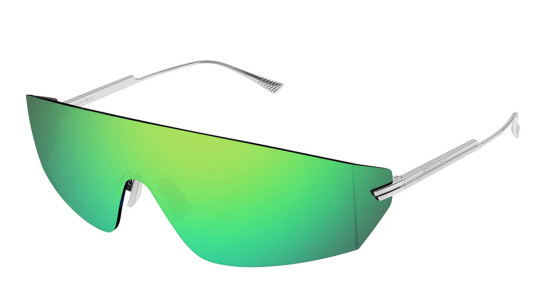 Occhiali da sole uomo donna Luxury Bottega Veneta BV1299S 003 silver silver green nuova collezione