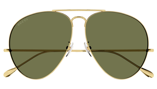 Occhiali da sole uomo Luxury Gucci GG1481S gold green (001) nuova collezione Occhiali da sole uomo Luxury Gucci GG1481S gold green (001) nuova collezione