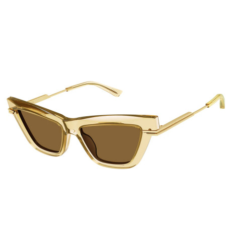 Luxury Bottega Veneta BV1251S 004 yellow yellow brown women's sunglasses new collection 2