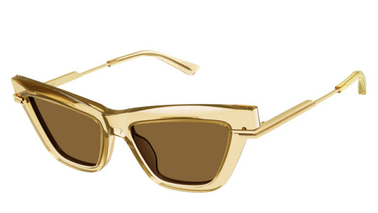 Occhiali da sole donna Luxury Bottega Veneta BV1251S 004 yellow yellow brown nuova collezione