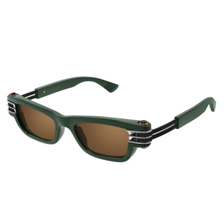 Occhiali da sole uomo donna Luxury Bottega Veneta BV1308S 003 green black copper nuova collezione 2
