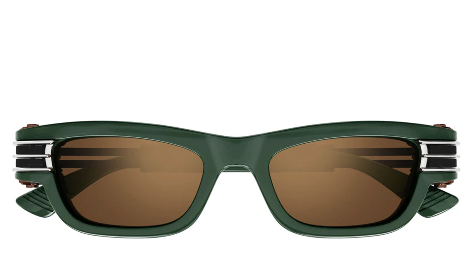 Occhiali da sole uomo donna Luxury Bottega Veneta BV1308S 003 green black copper nuova collezione