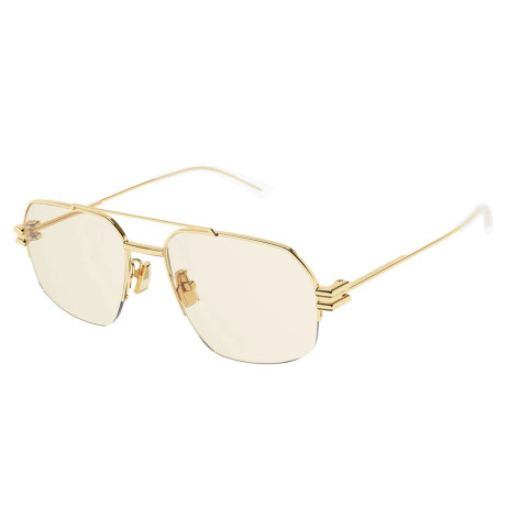 Occhiali da sole uomo donna Luxury Bottega Veneta BV1127S 006 gold gold yellow nuova collezione 2