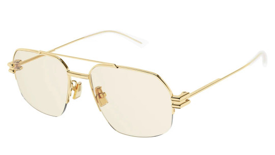 Occhiali sole uomo donna Luxury Bottega Veneta BV1127S 006 gold gold yellow nuova collezione