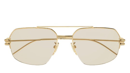 Occhiali sole uomo donna Luxury Bottega Veneta BV1127S 006 gold gold yellow nuova collezione