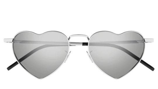 Occhiali da sole donna Luxury Saint Laurent SL 301 LOULOU 014 silver silver silver nuova collezione Occhiali da sole donna Luxury Saint Laurent SL 301 LOULOU 014 silver silver silver nuova collezione