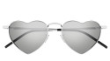 Luxury Saint Laurent SL 301 LOULOU 014 silver silver silver sunglasses new collection