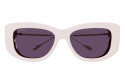 Women's Sunglasses Luxury Gucci GG1566S 003 ivory gold violet new collection