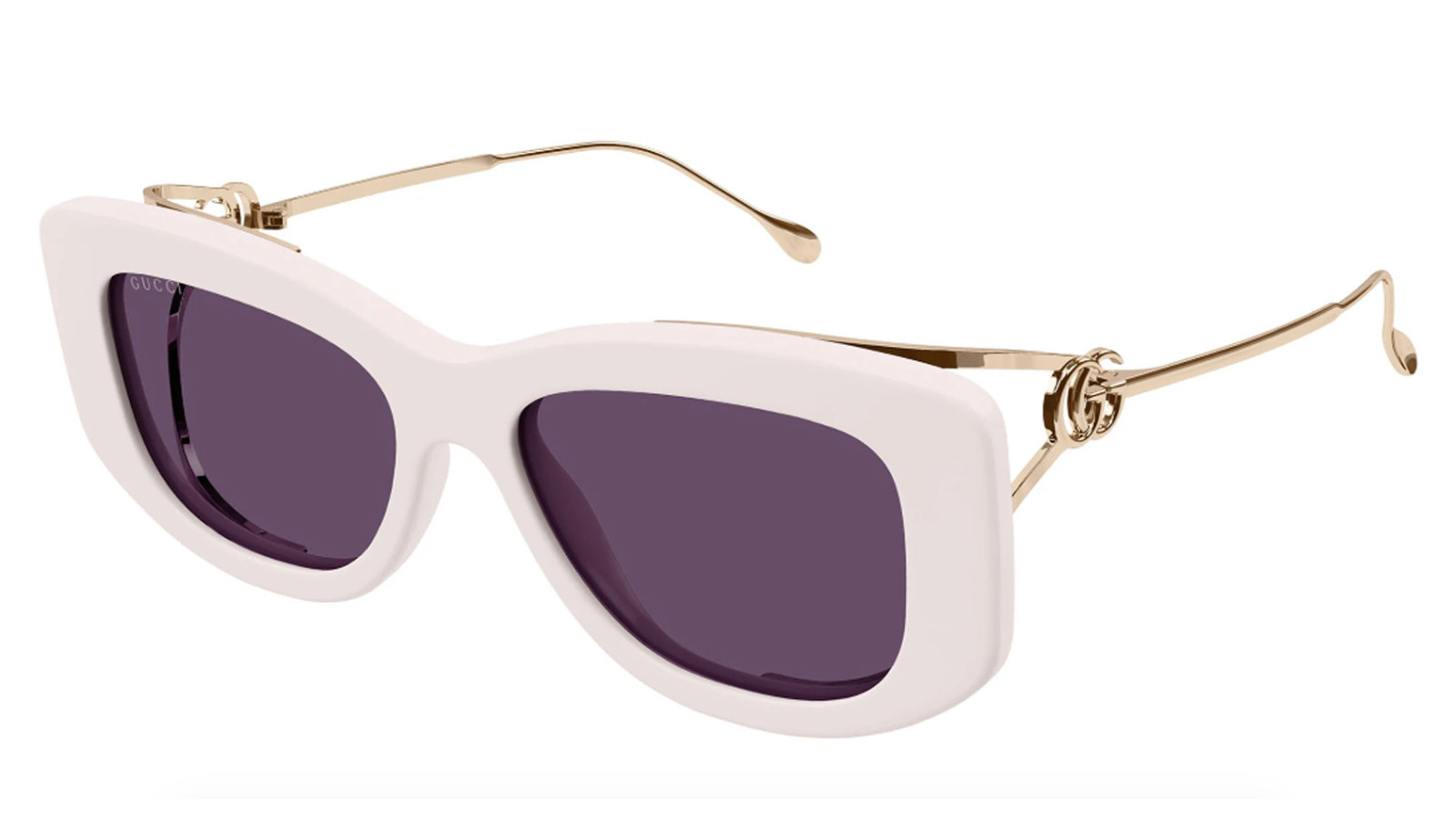 Occhiali da sole donna Luxury Gucci GG1566S 003 ivory gold violet nuova collezione