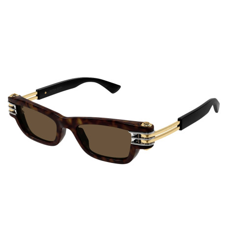 Occhiali da sole uomo donna Luxury Bottega Veneta BV1308S 002 havana gold brown nuova collezione 2