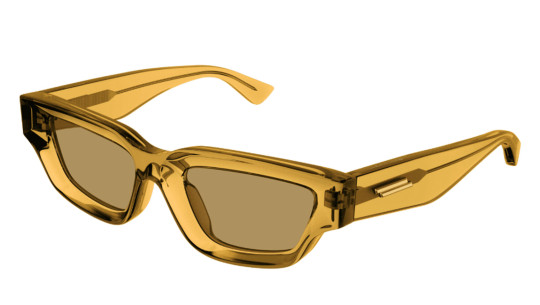 Occhiali sole uomo donna Luxury Bottega Veneta BV1250S 003 brown brown yellow nuova collezione