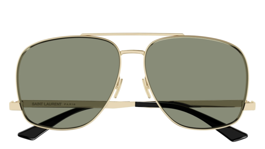 Occhiali da sole donna Luxury Saint Laurent SL 653 LEON gold green (003) nuova collezione Occhiali da sole donna Luxury Saint Laurent SL 653 LEON gold green (003) nuova collezione