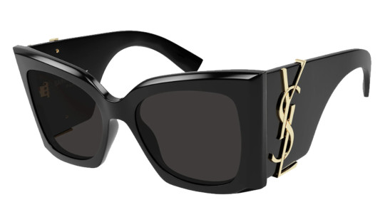 Occhiali da sole donna Luxury Saint Laurent SL M119 BLAZE 001 black black black nuova collezione