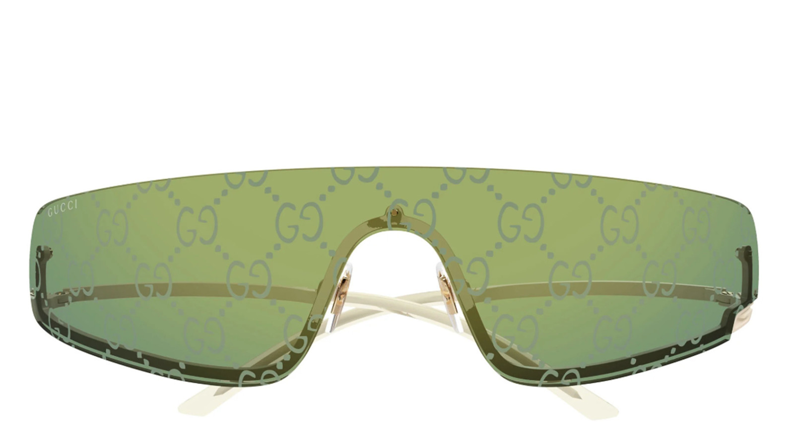 Occhiali sole uomo donna Luxury Gucci GG1561S 003 ivory ivory green nuova collezione