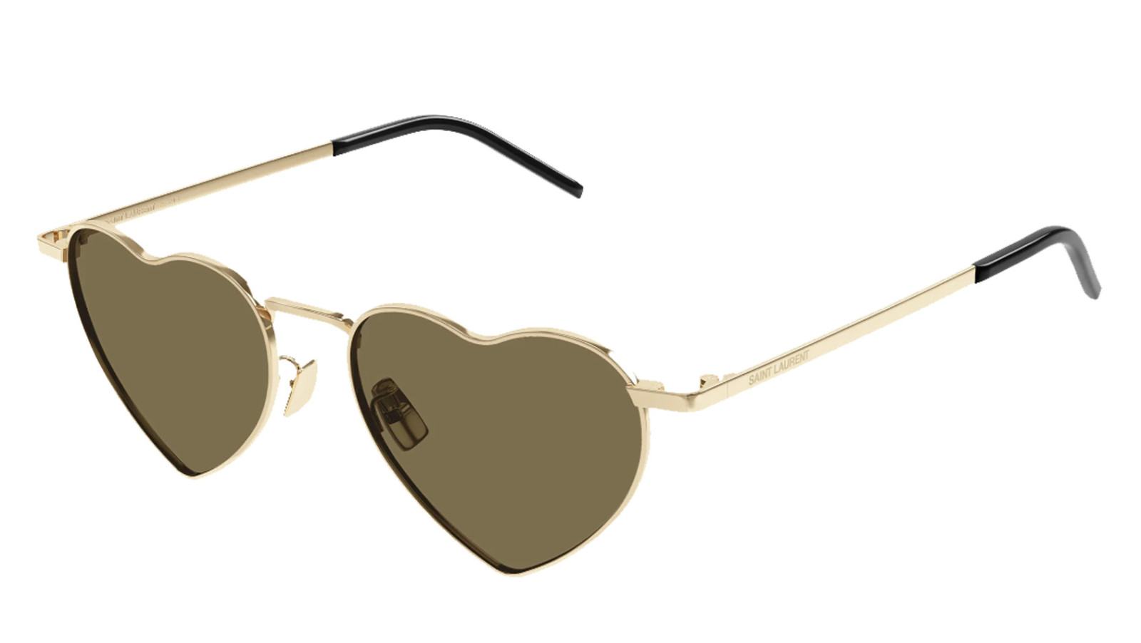 Occhiali da sole uomo donna Luxury Saint Laurent SL 301 LOULOU 015 gold gold brown nuova collezione