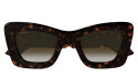 Luxury Gucci GG1552S 002 havana crystal brown women's sunglasses new collection