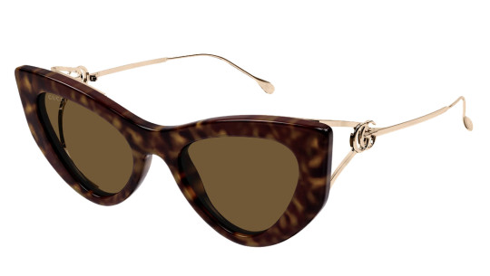Women's Sunglasses Luxury Gucci GG1565S 002 havana gold brown new collection