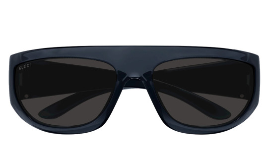 Occhiali da sole uomo Luxury Gucci GG1574S 003 blue blue grey nuova collezione