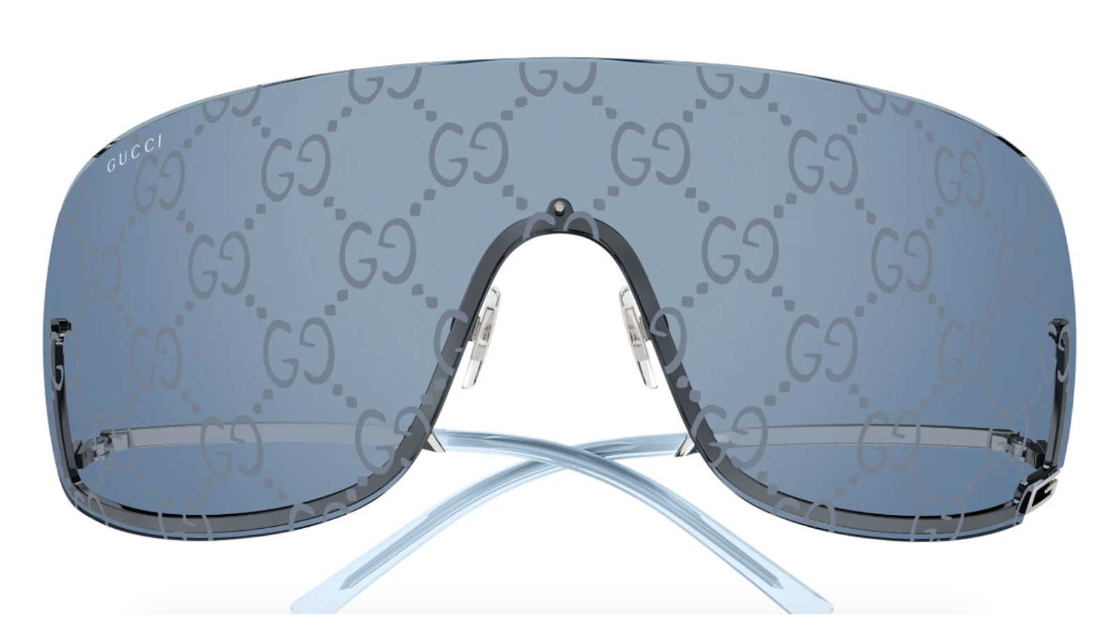 Occhiali sole uomo donna Luxury Gucci GG1560S 003 grey grey blue nuova collezione