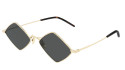 Occhiali sole uomo donna Luxury Saint Laurent SL 302 LISA 004 gold gold grey nuova collezione