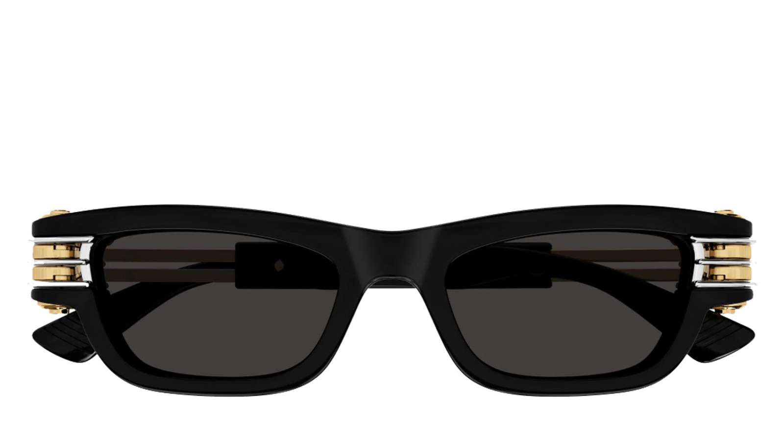 Occhiali sole uomo donna Luxury Bottega Veneta BV1308S 001 black gold grey nuova collezione