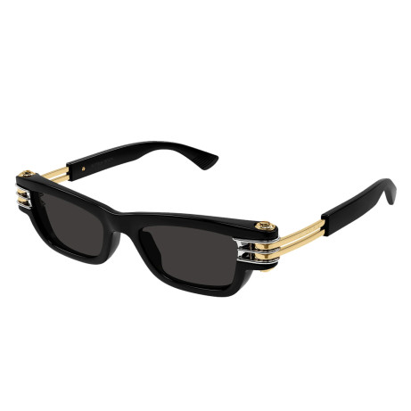 Occhiali da sole uomo donna Luxury Bottega Veneta BV1308S 001 black gold grey nuova collezione 2