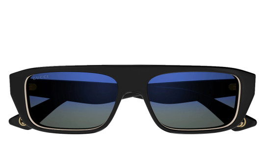 Occhiali da sole uomo Luxury Gucci GG1617S 003 black black blue nuova collezione