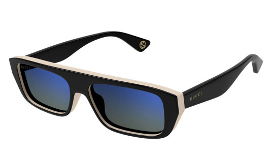 Occhiali da sole uomo Luxury Gucci GG1617S 003 black black blue nuova collezione