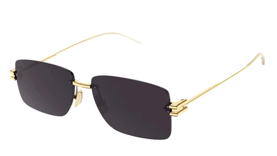 Occhiali da sole uomo Luxury Bottega Veneta BV1126S 002 gold gold grey nuova collezione