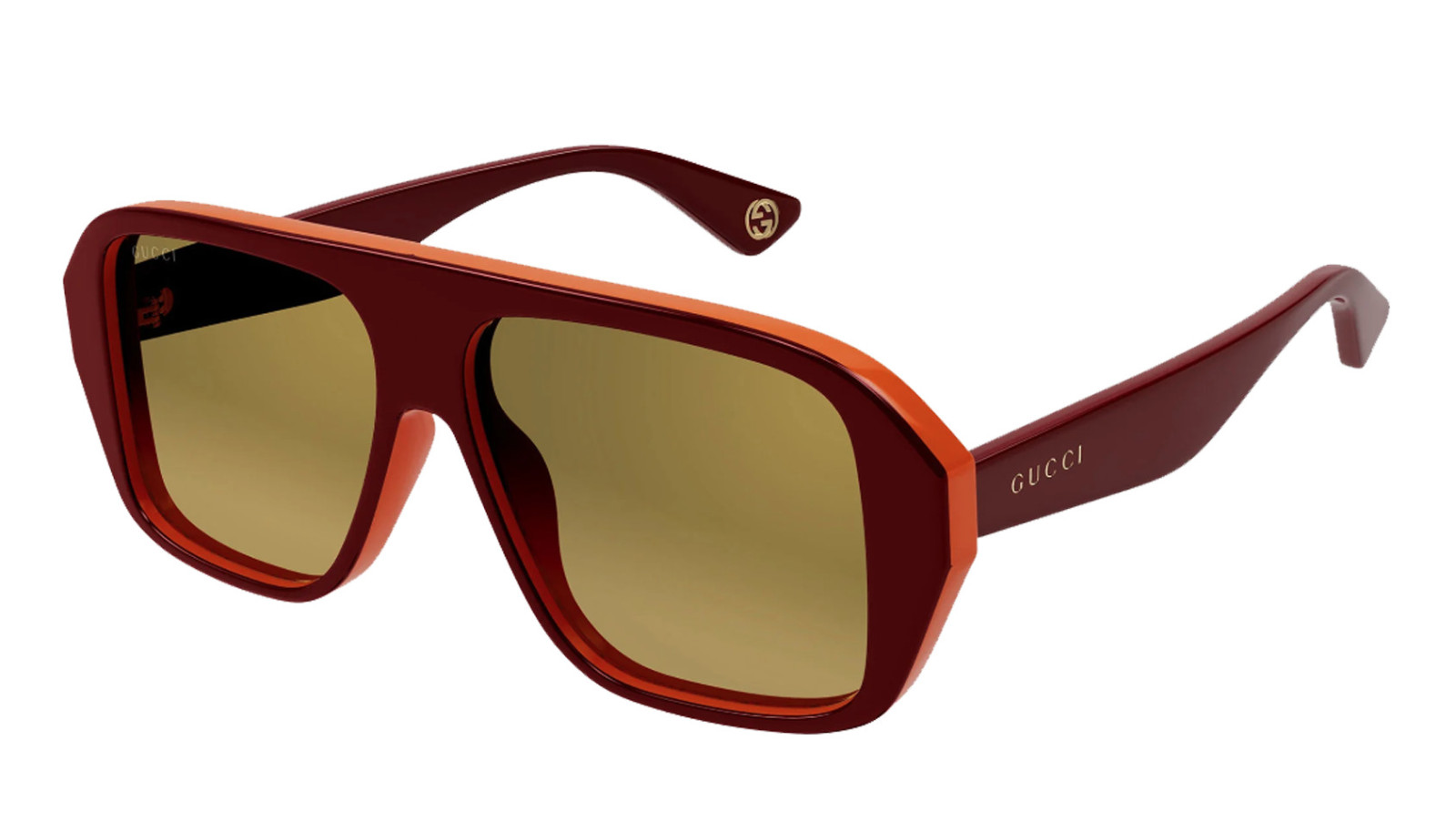 Occhiali da sole uomo Luxury Gucci GG1615S 003 red red gold nuova collezione