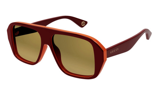 Occhiali da sole uomo Luxury Gucci GG1615S 003 red red gold nuova collezione