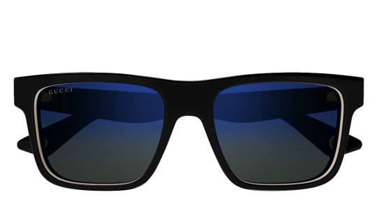 Occhiali da sole uomo Luxury Gucci GG1618S 003 black black blue nuova collezione Occhiali da sole uomo Luxury Gucci GG1618S 003 black black blue nuova collezione