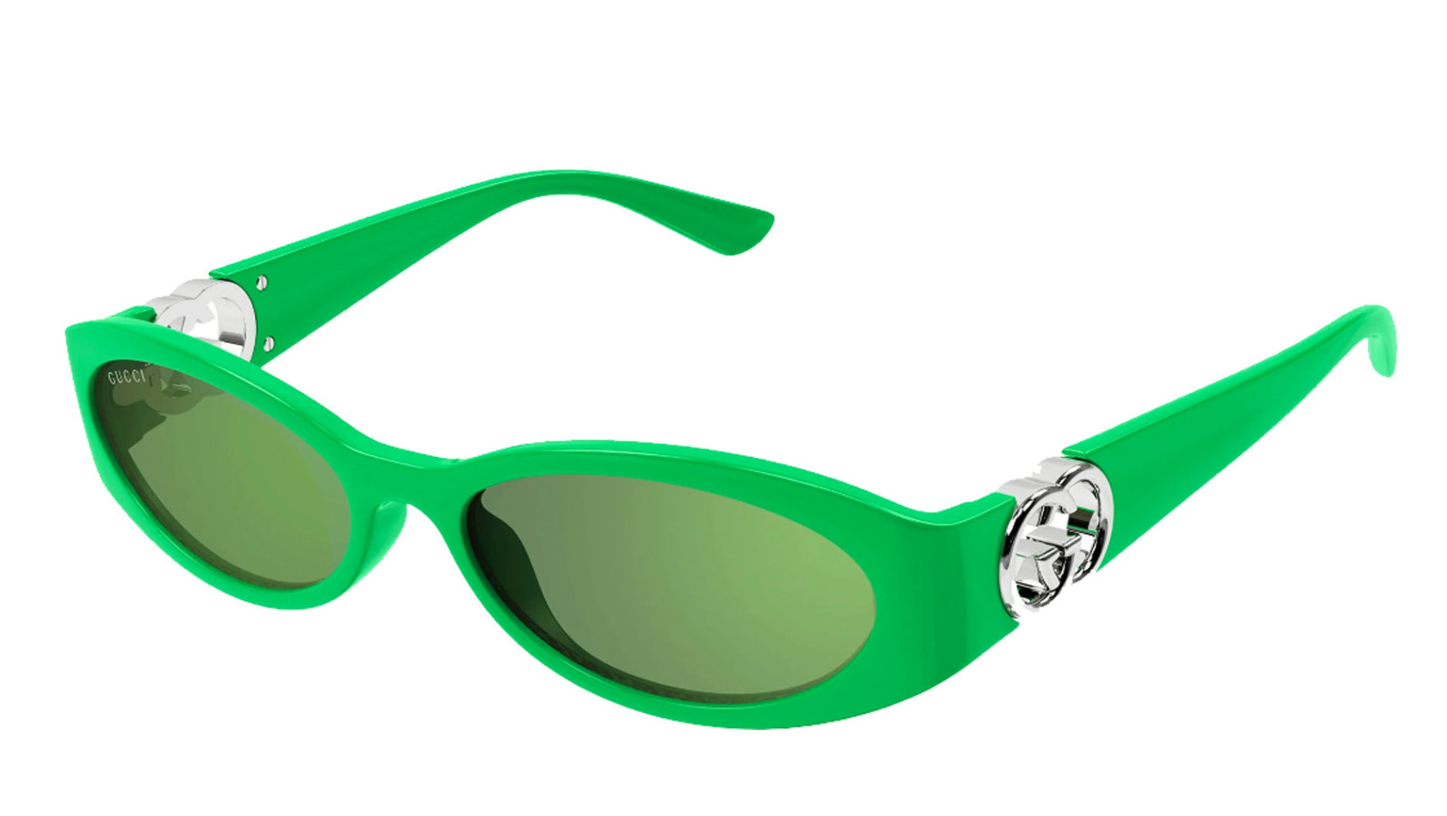 Luxury Gucci GG1660S 005 women's sunglasses green green green new collection