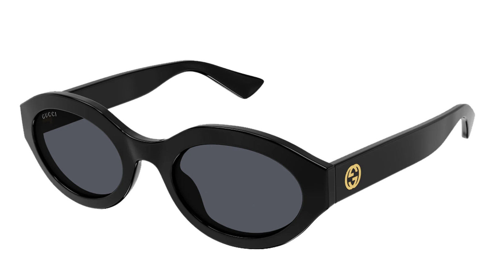 Luxury Gucci GG1579S 001 women's sunglasses black black grey new collection