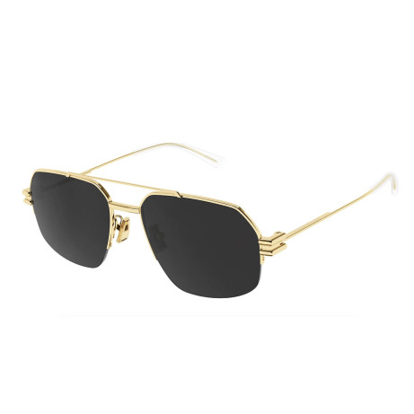 Occhiali da sole uomo donna Luxury Bottega Veneta BV1127S 002 gold gold grey nuova collezione 2