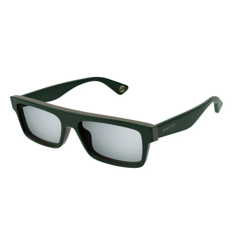 Occhiali da sole uomo Luxury Gucci GG1616S 003 green green silver nuova collezione 2