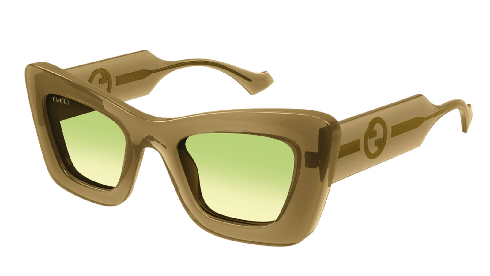 Women's Sunglasses Luxury Gucci GG1552S 004 brown brown green new collection