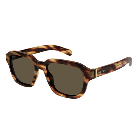 Occhiali da sole uomo Luxury Gucci GG1508S 002 havana havana brown nuova collezione 2