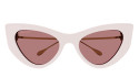 Women's Sunglasses Luxury Gucci GG1565S 003 ivory gold red new collection