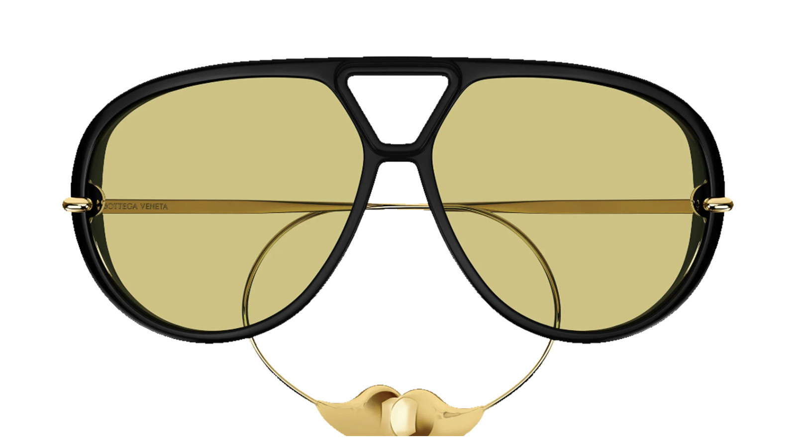 Luxury Bottega Veneta BV1273S 003 women's sunglasses black gold yellow new collection