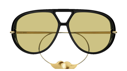 Luxury Bottega Veneta BV1273S 003 women's sunglasses black gold yellow new collection