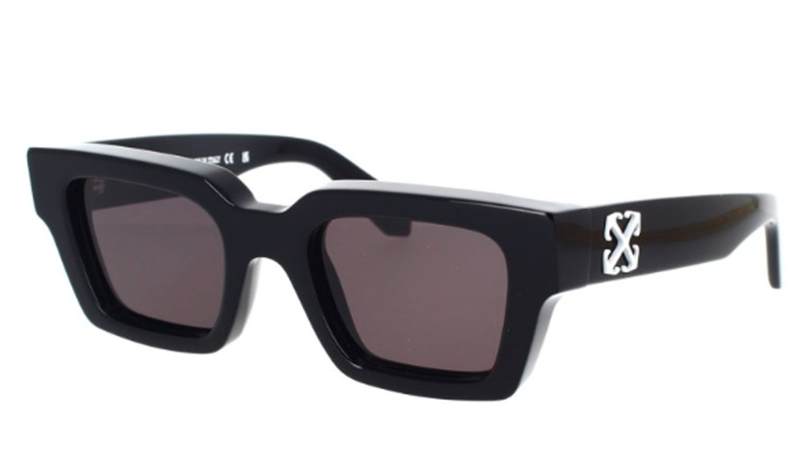 Occhiali da sole uomo donna Luxury Off White OERI126 VIRGIL 1007 black dark grey nuova collezione