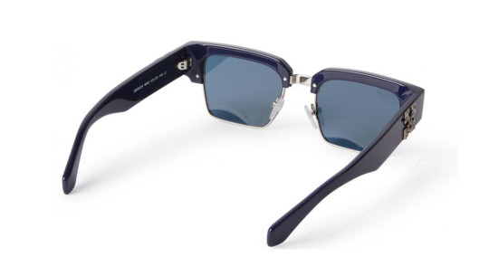Occhiali da sole uomo donna Luxury Off White OERI024 WASHINGTON 4645 navy silver nuova collezione