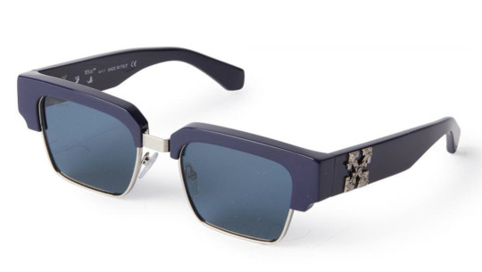 Occhiali da sole uomo donna Luxury Off White OERI024 WASHINGTON 4645 navy silver nuova collezione Occhiali da sole uomo donna Luxury Off White OERI024 WASHINGTON 4645 navy silver nuova collezione