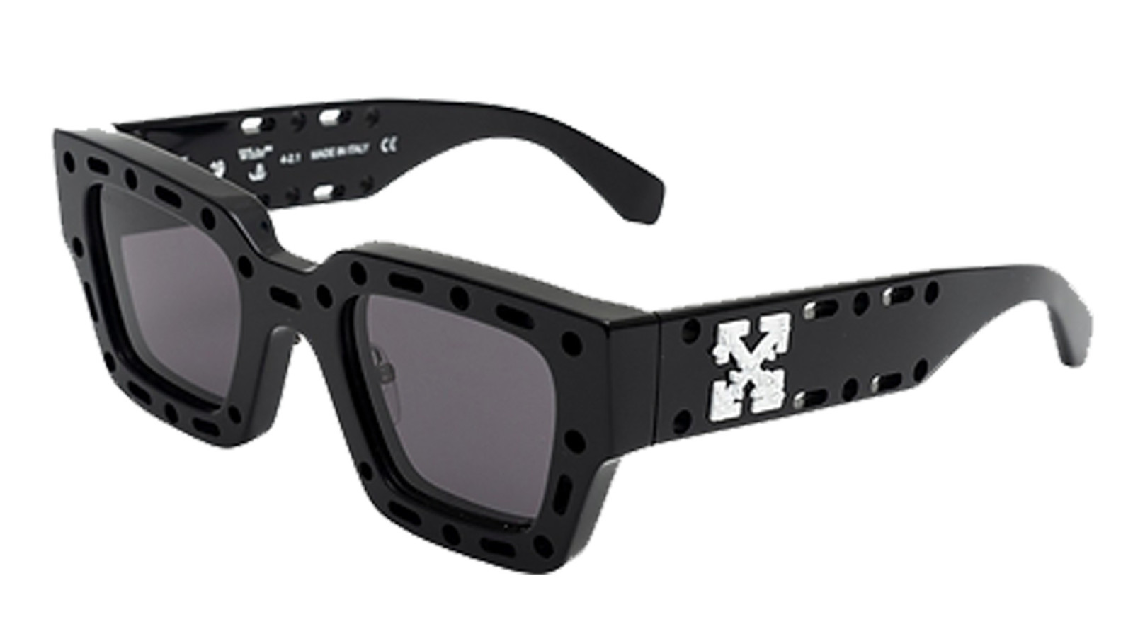 Occhiali sole uomo donna Luxury Off White OERI026 MERCER 1007 black nuova collezione