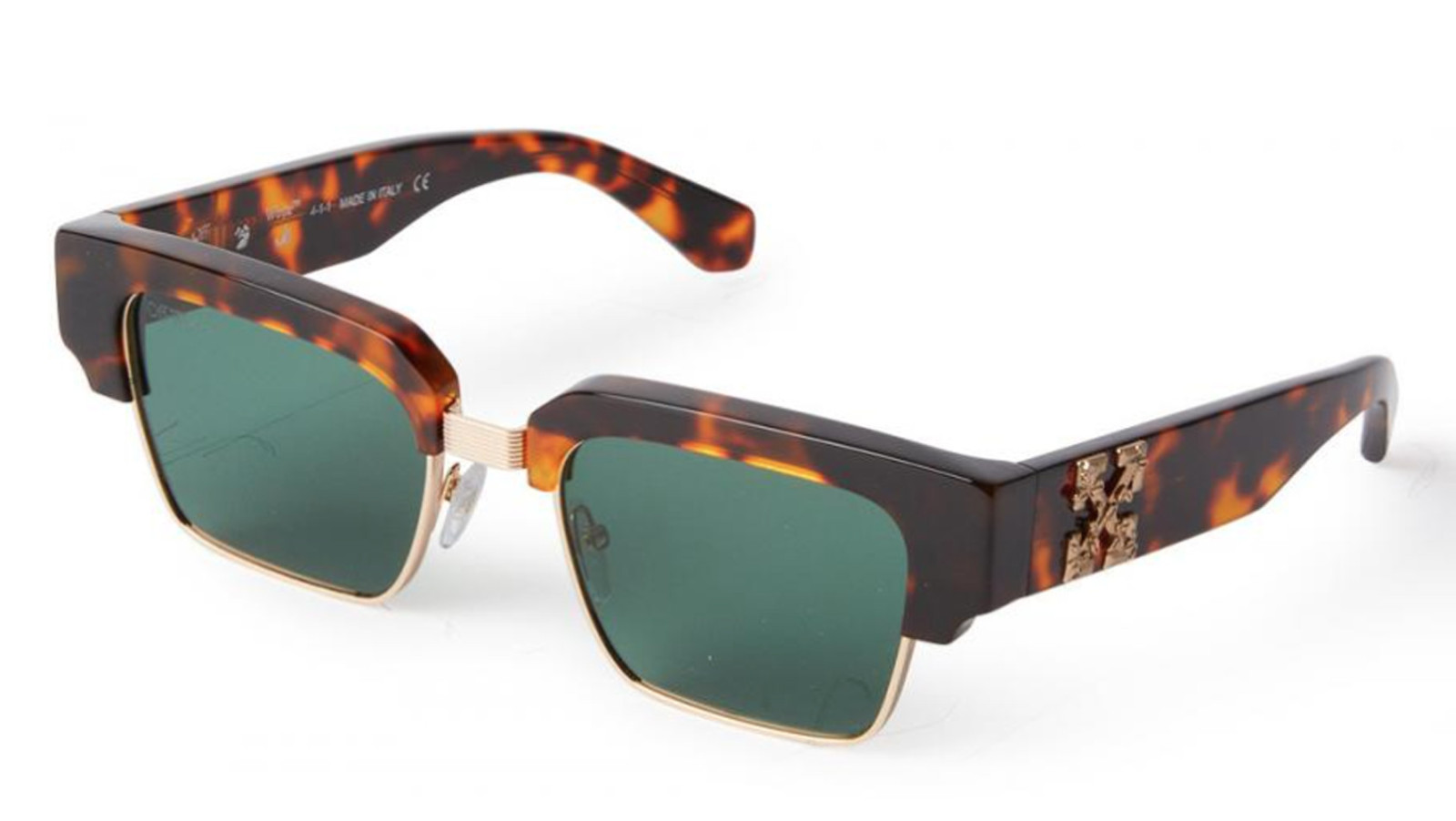 Occhiali da sole uomo donna Luxury Off White OERI024 WASHINGTON 6055 havana  gold nuova collezione