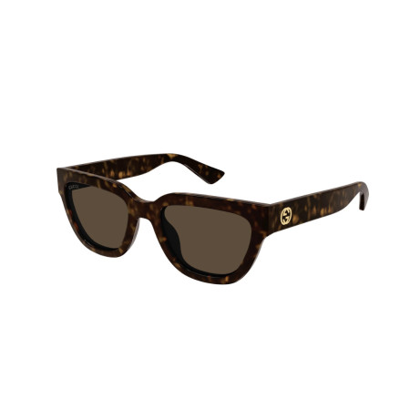 Occhiali da sole donna Luxury Gucci GG1578S 002 havana havana brown nuova collezione 2