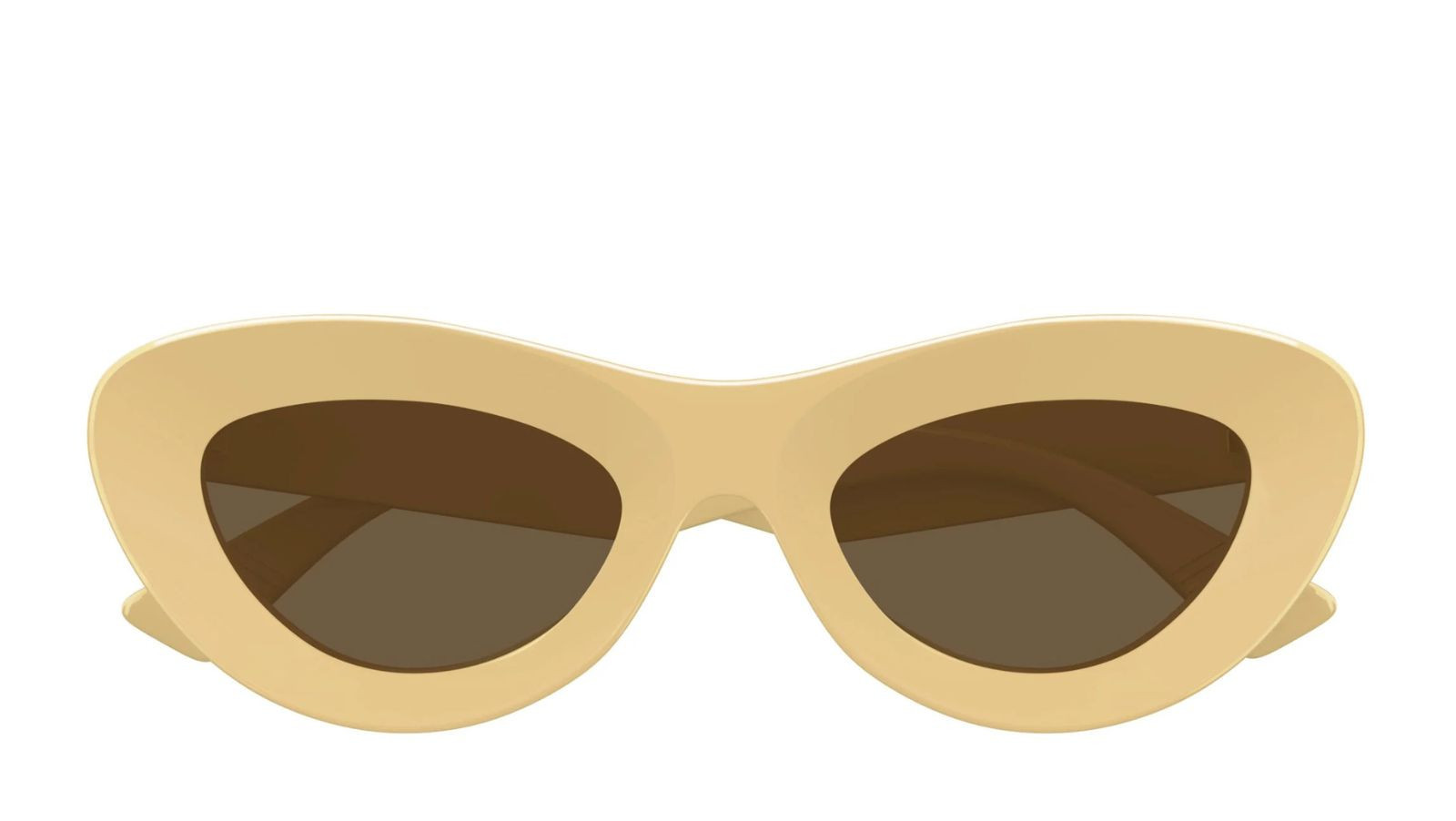 Luxury Bottega Veneta BV1325S 002 yellow yellow brown women's sunglasses new collection